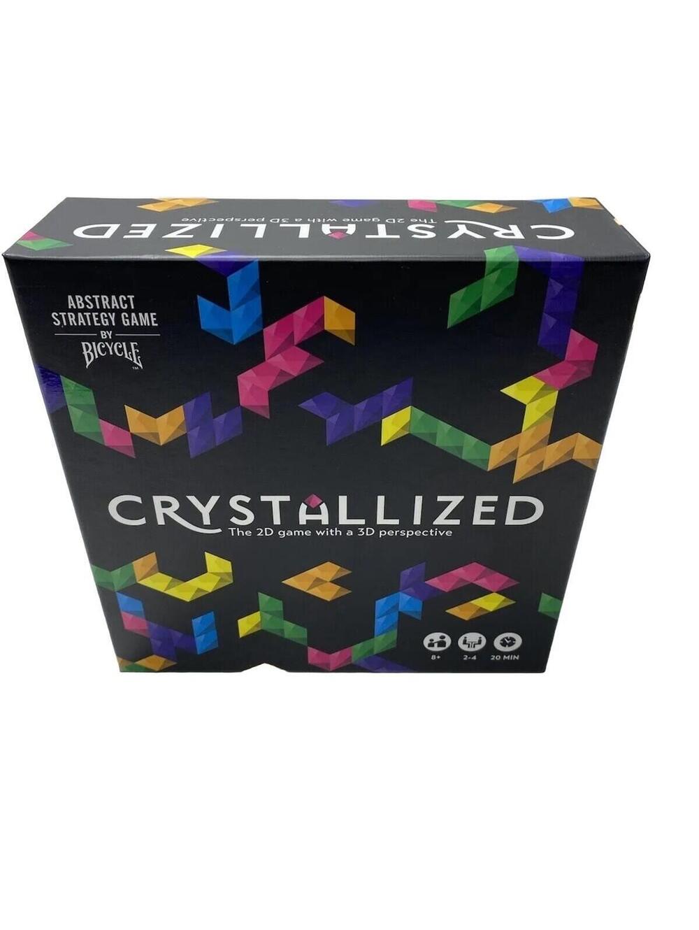 Crystallized Abstract Strategy Board Game by Bicycle Family Fun Tabletop New
